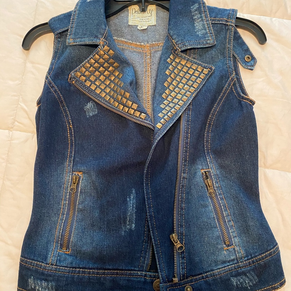 Jean dark blue vest